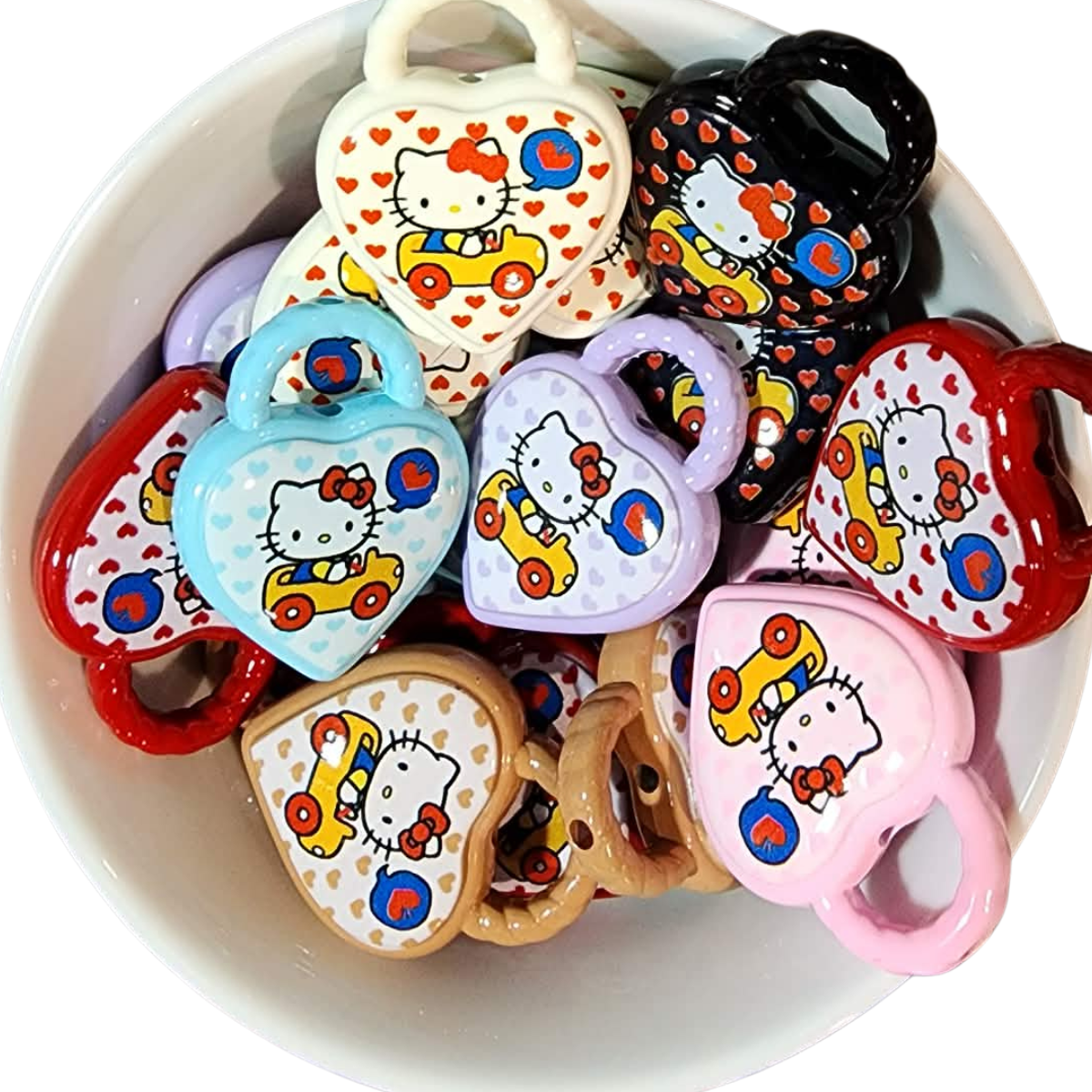 HK Heart Lock Bead/Pendant