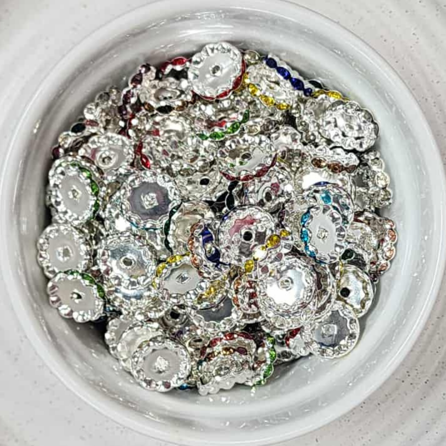Rhinestone Spacers 15mm
