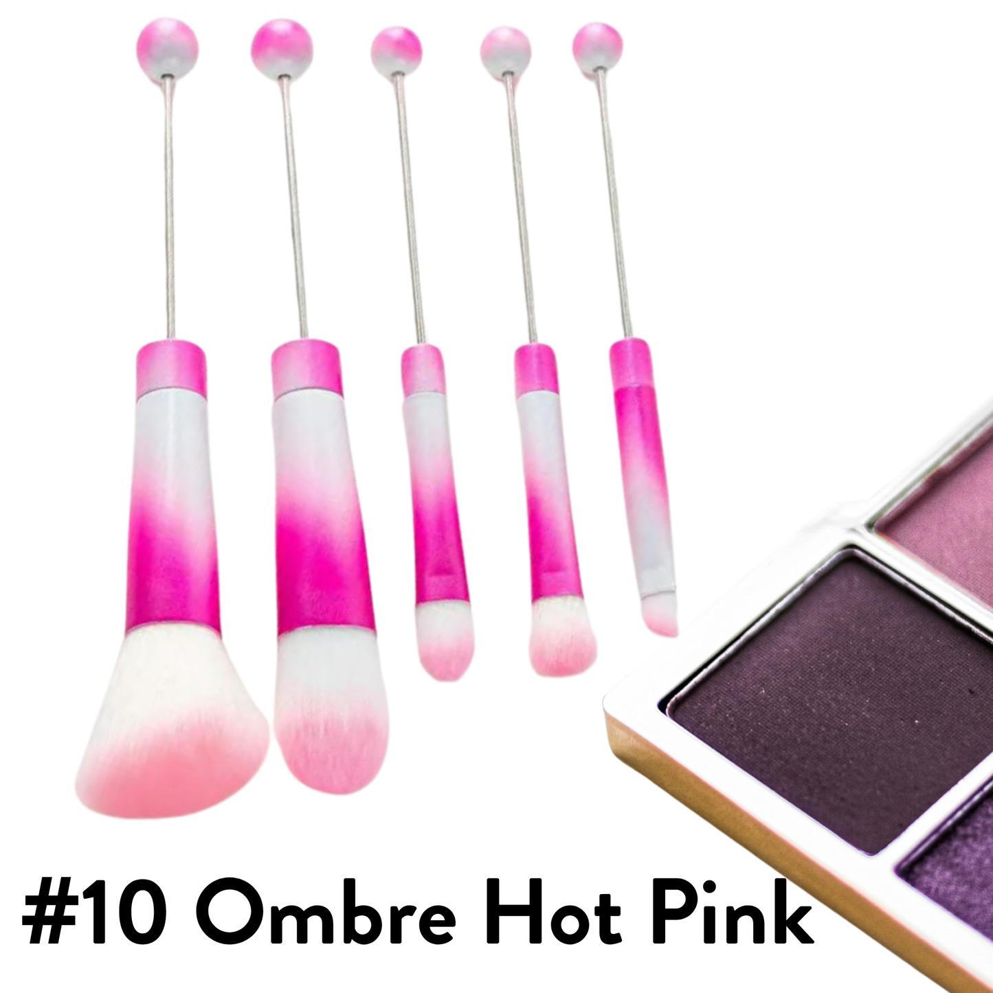 Metal Beadable Makeup Brushes