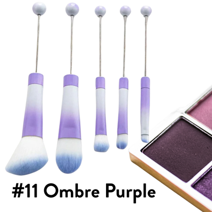 Metal Beadable Makeup Brushes