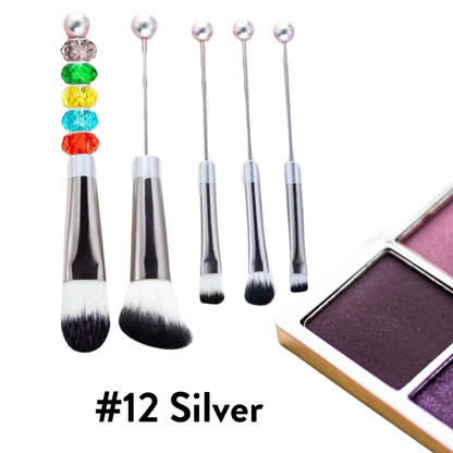 Metal Beadable Makeup Brushes