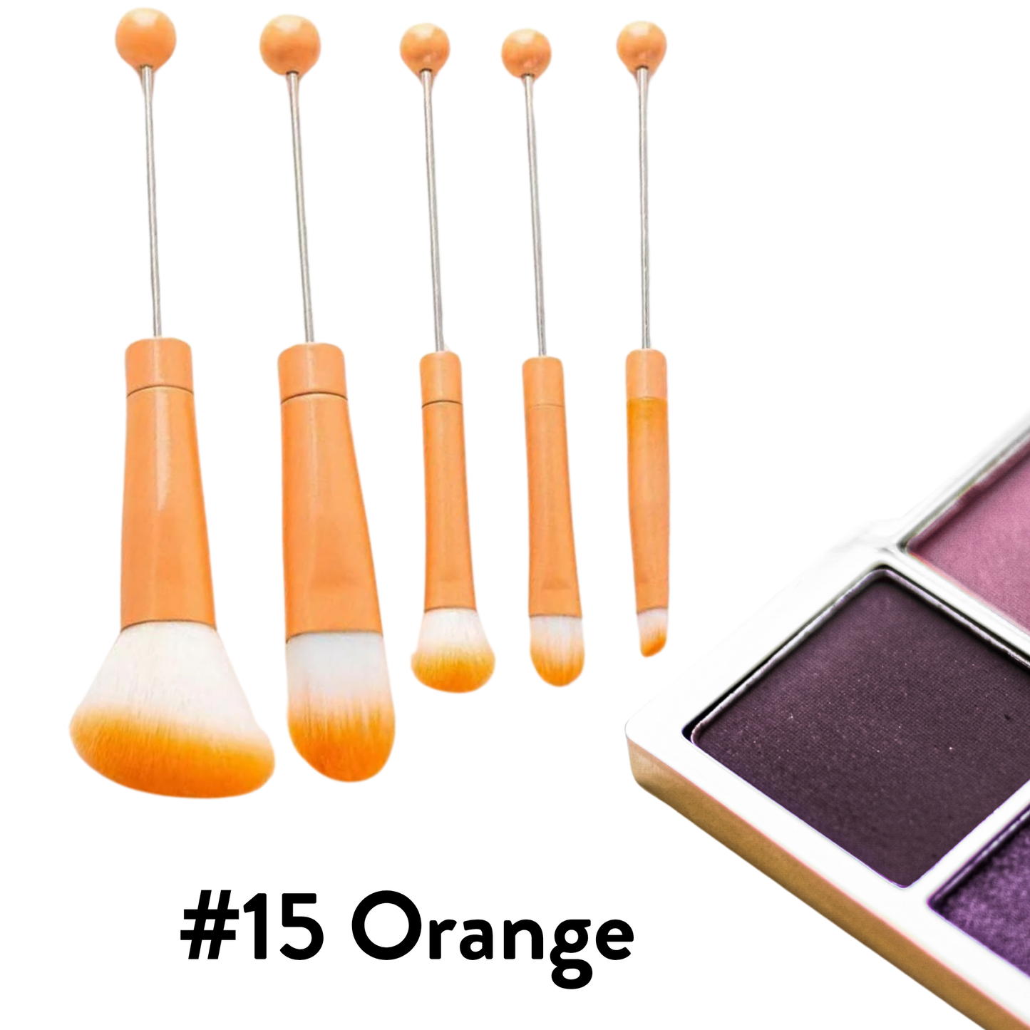 Metal Beadable Makeup Brushes
