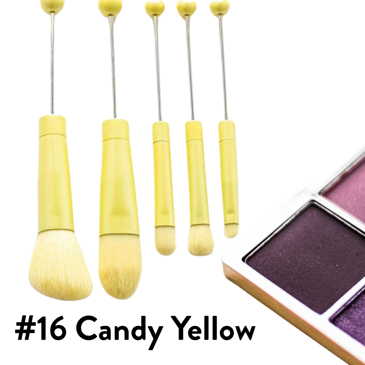 Metal Beadable Makeup Brushes