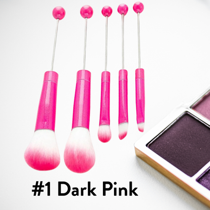 Metal Beadable Makeup Brushes