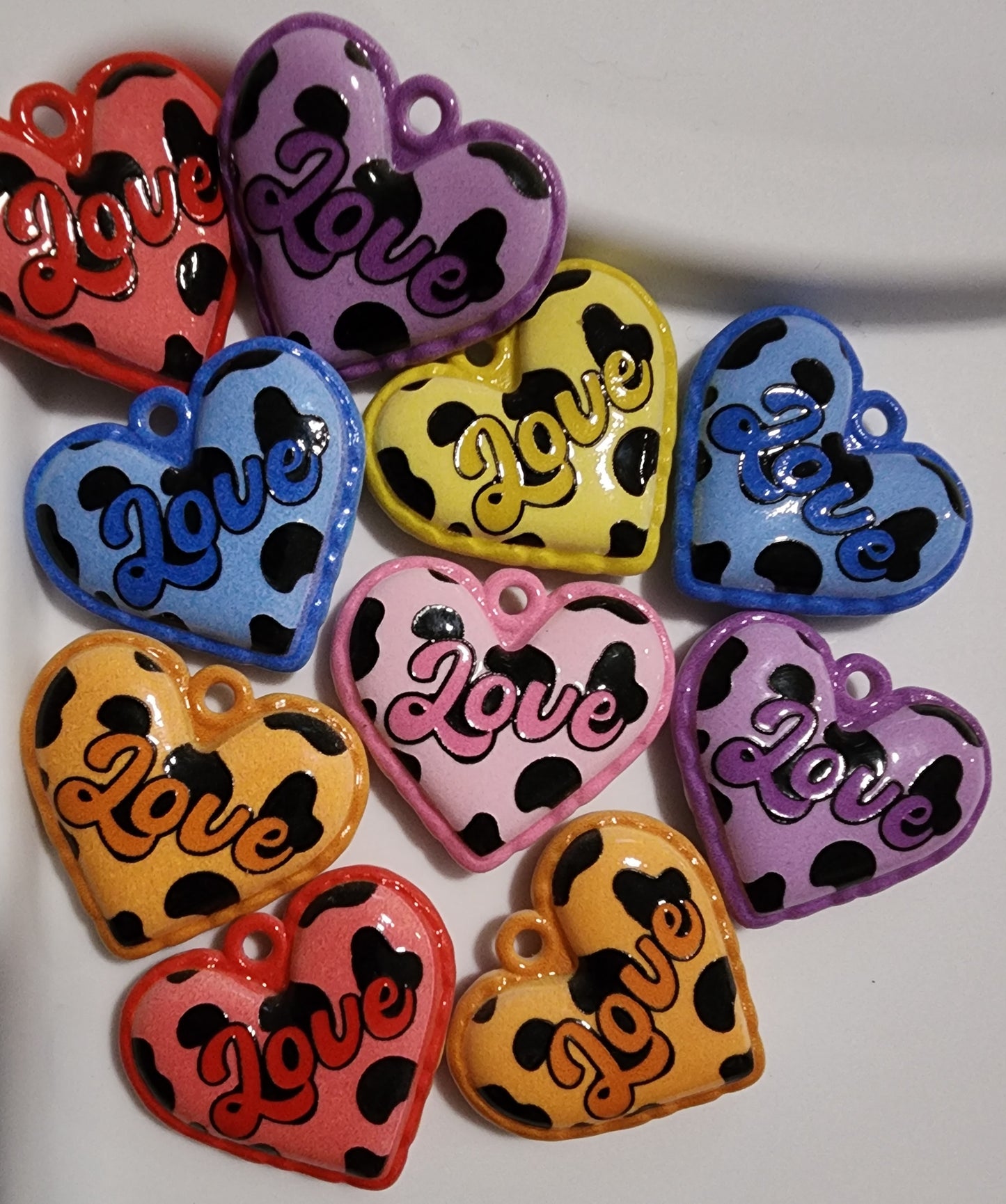 Puffy "LOVE" Heart Charm/Pendant