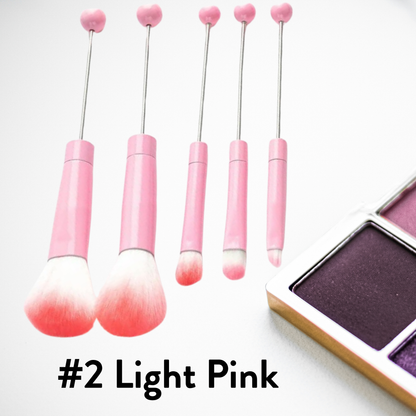 Metal Beadable Makeup Brushes