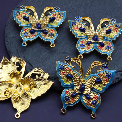 Flat Back Butterfly Charms