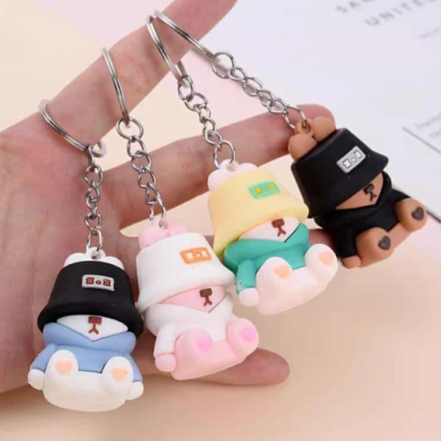 Buckets Hat Bear Keychain