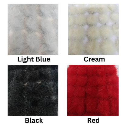 Fluffy Stick On Pom Poms