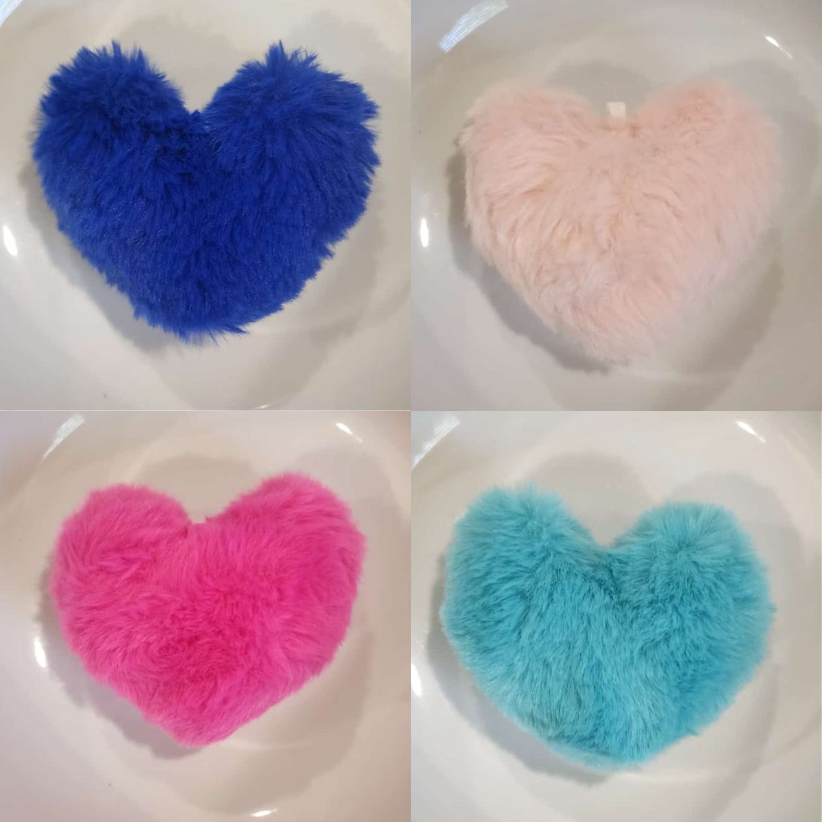 Fluffy Pom Poms Heart