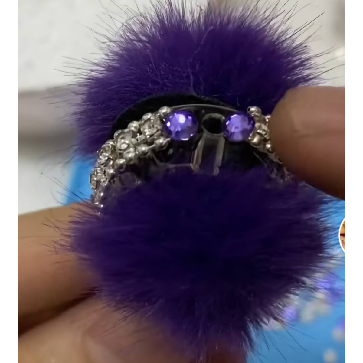 Fluffy Stick On Pom Poms