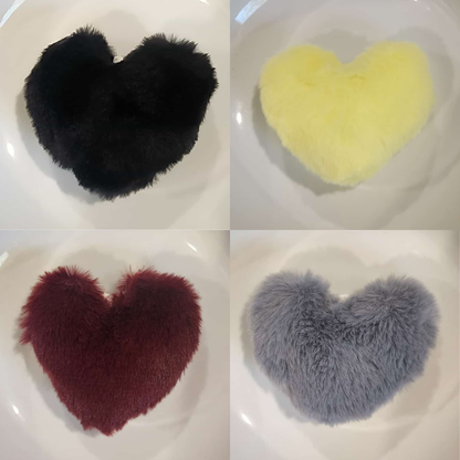 Fluffy Pom Poms Heart