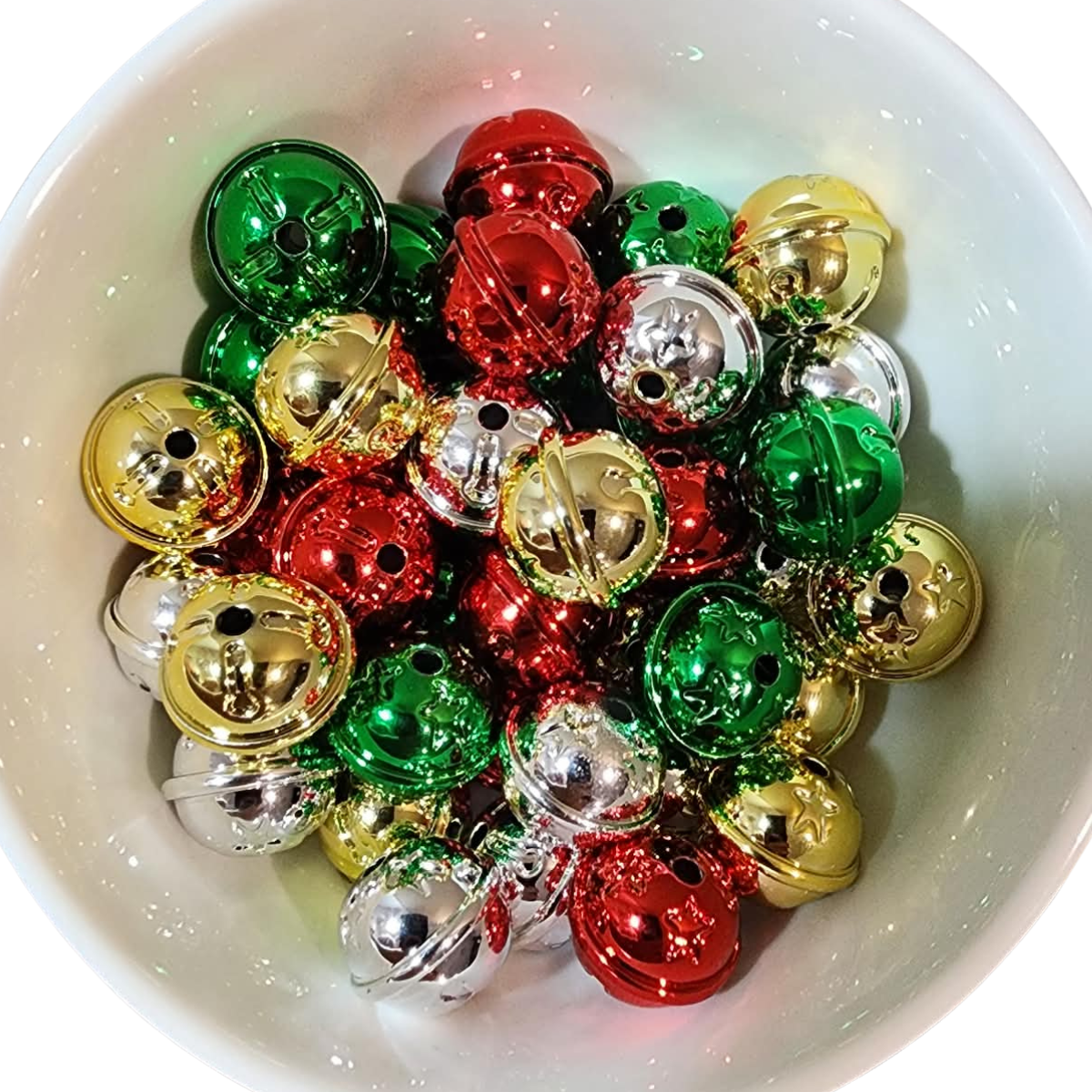 Metallic Christmas Bells 16mm