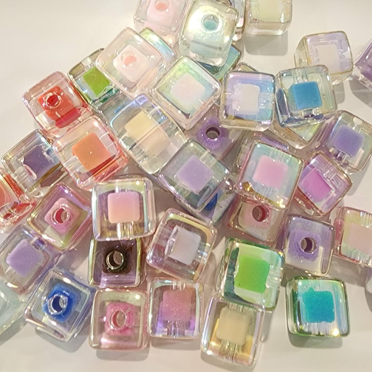 AB Double Layer Transparent Square