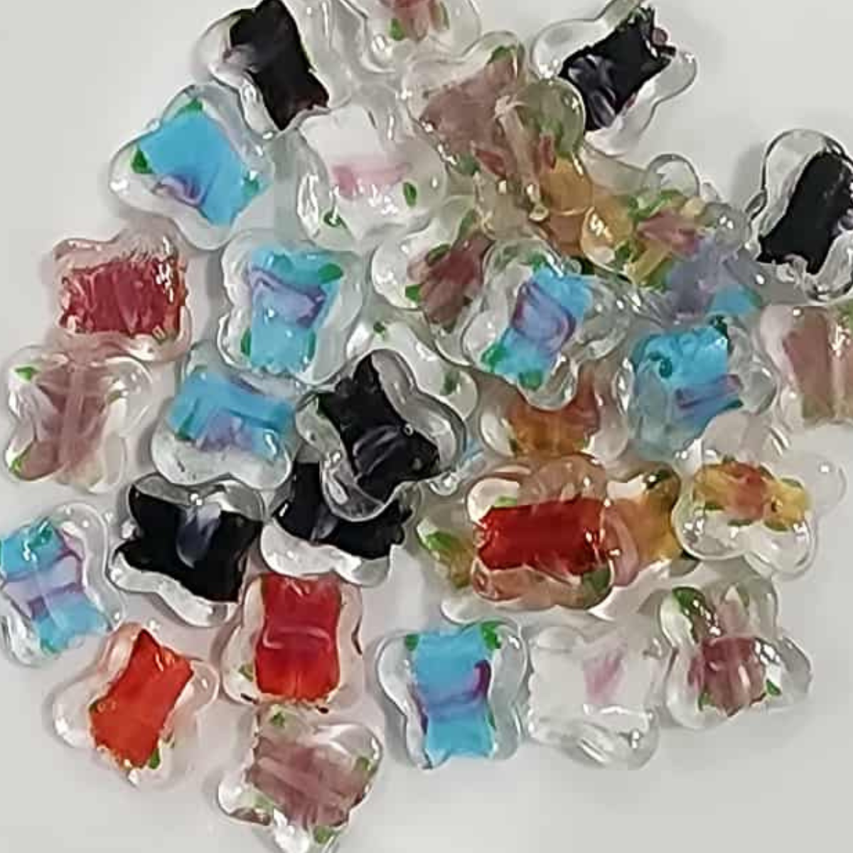 Glass Butterfly Beads