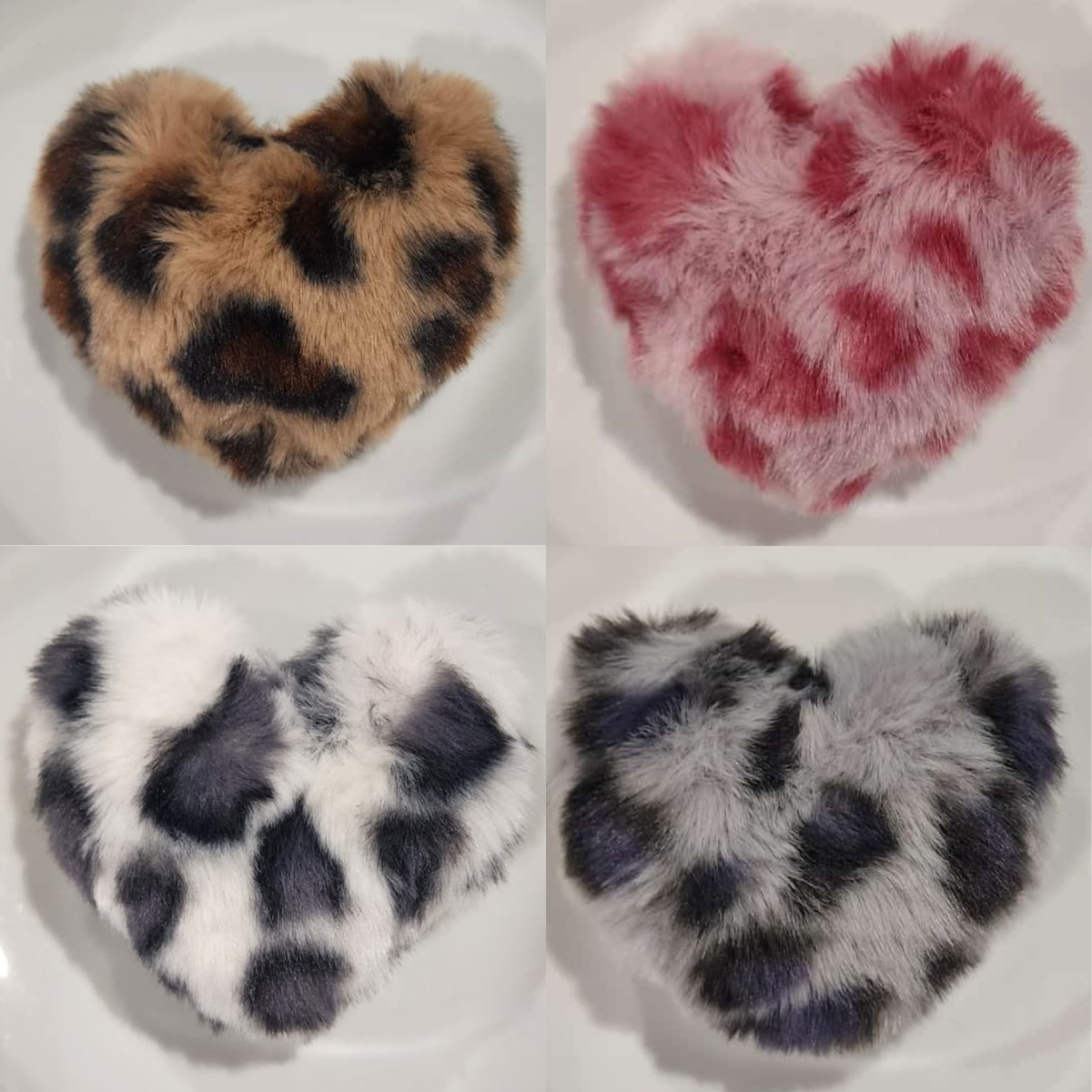 Fluffy Pom Poms Heart