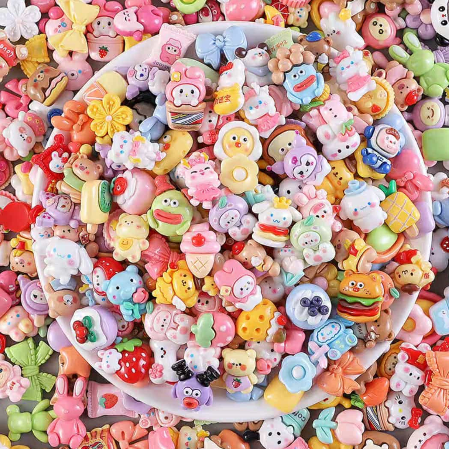 Assorted Flat Back Charms