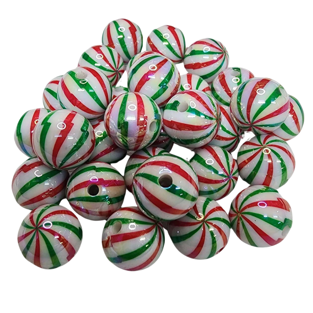 Candy Swirl Round & Disc Beads