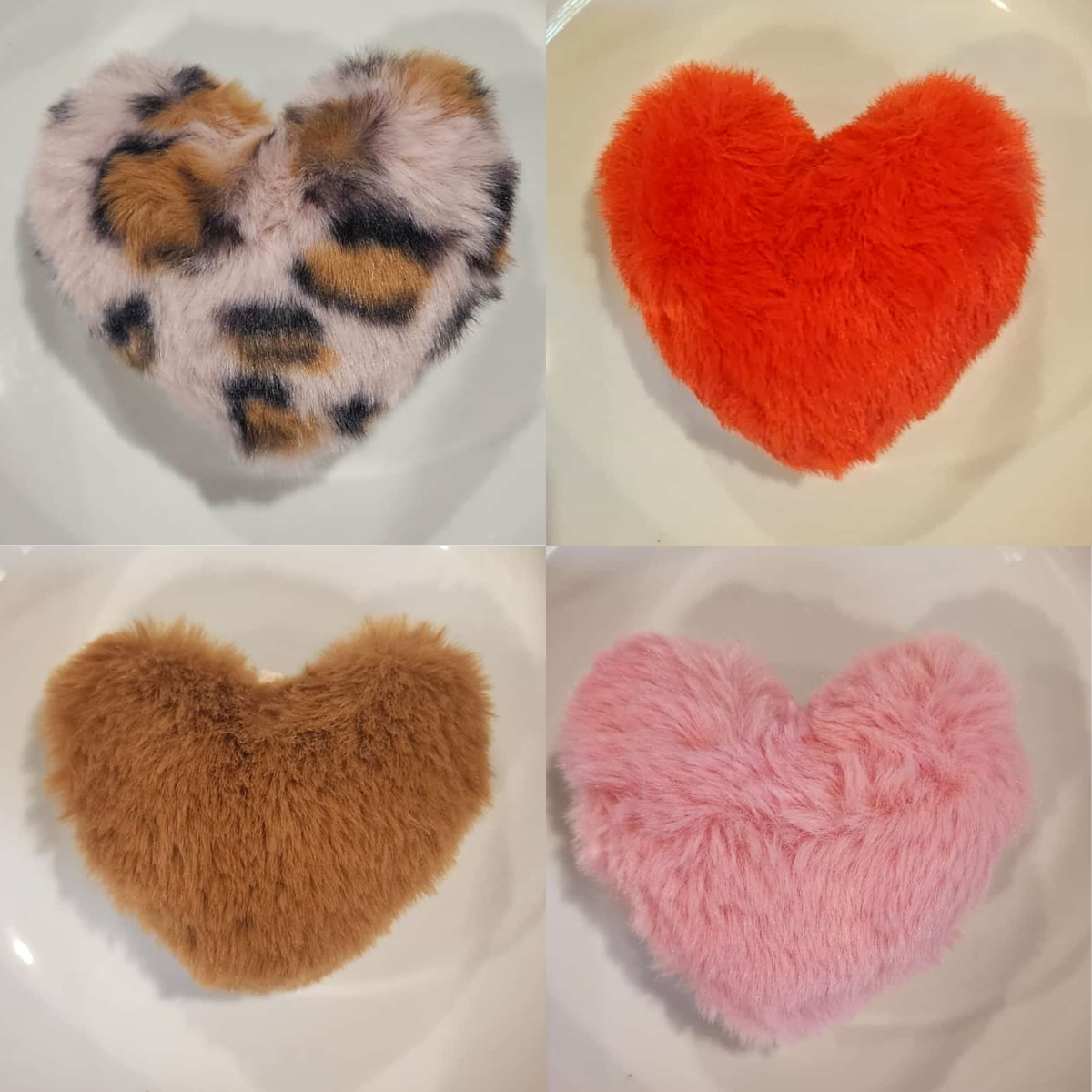 Fluffy Pom Poms Heart