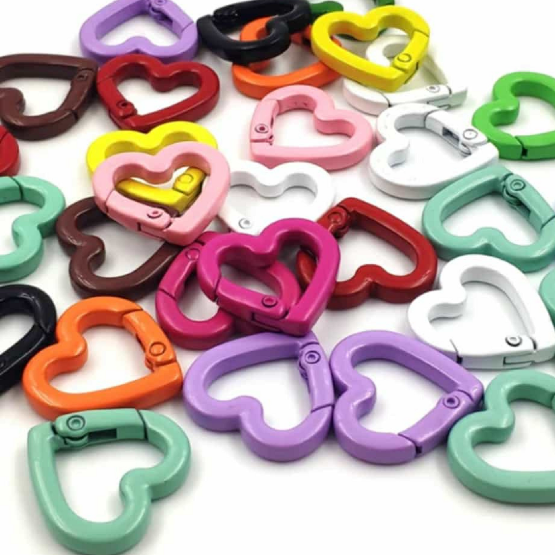 Heart Spring Buckle Keychain