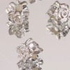 3 Sided Flower Silver Spacer
