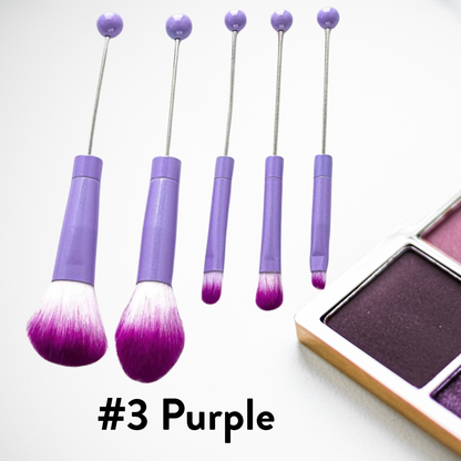 Metal Beadable Makeup Brushes