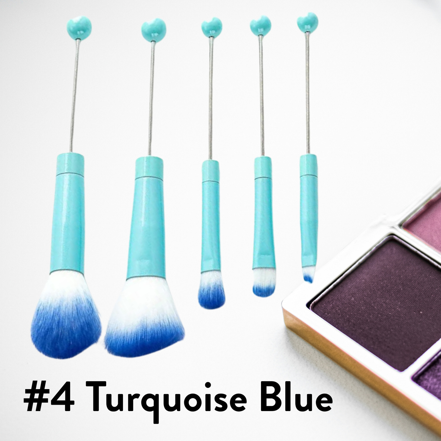 Metal Beadable Makeup Brushes