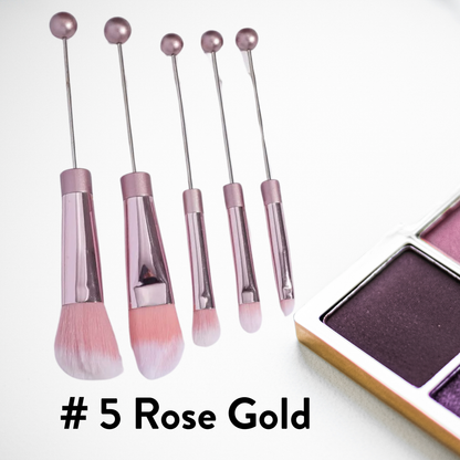 Metal Beadable Makeup Brushes