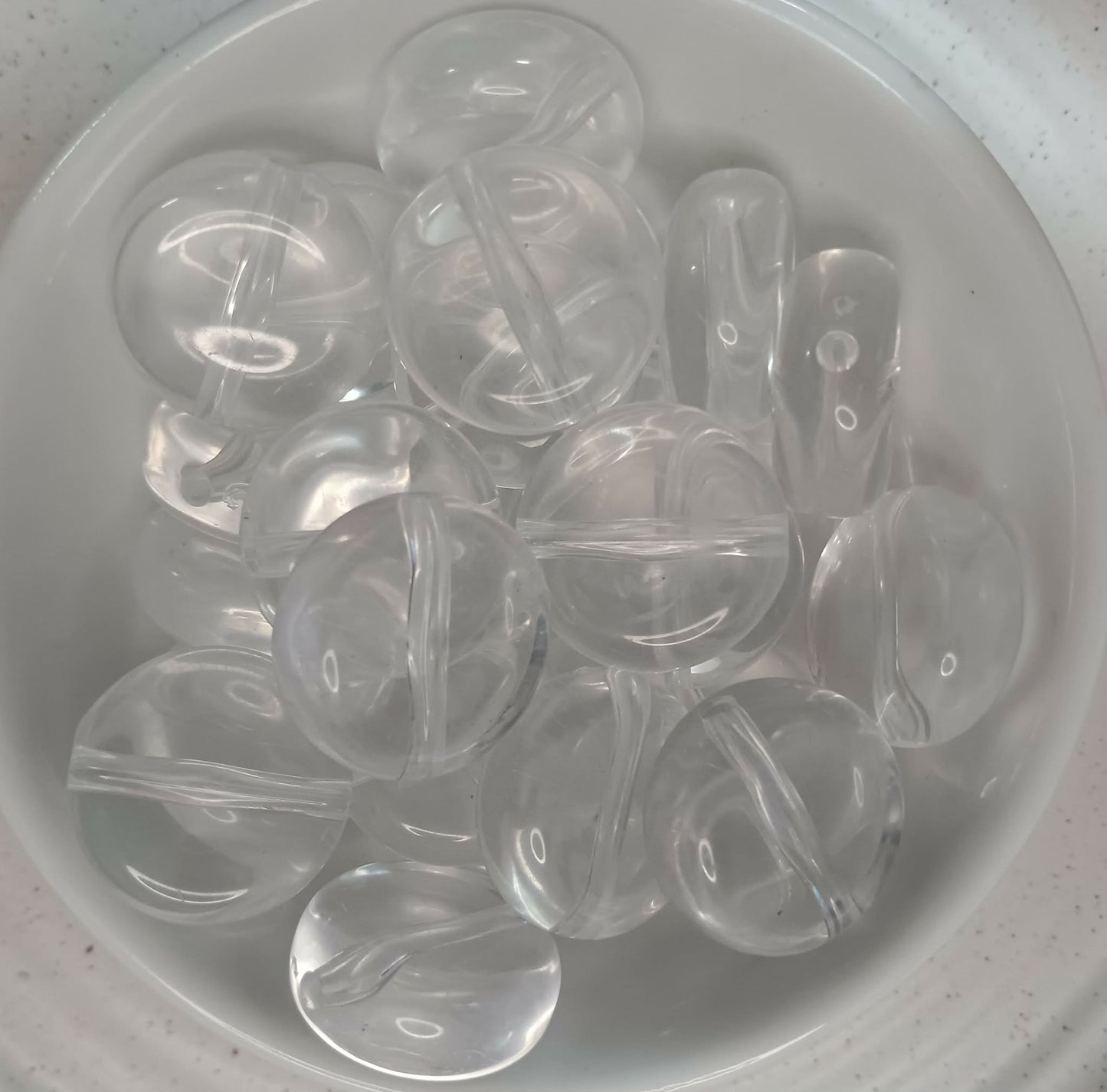 Transparent Disc Acrylic Beads