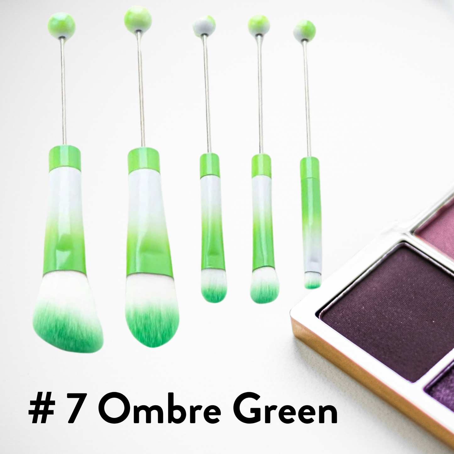 Metal Beadable Makeup Brushes