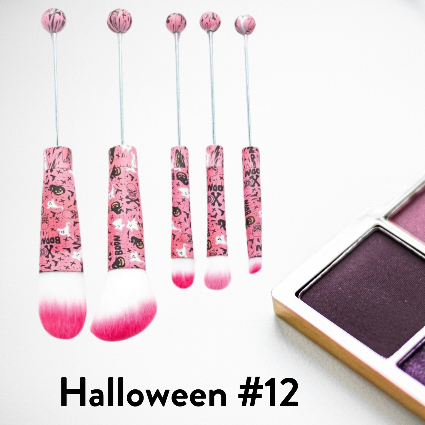 Metal Beadable Makeup Brushes