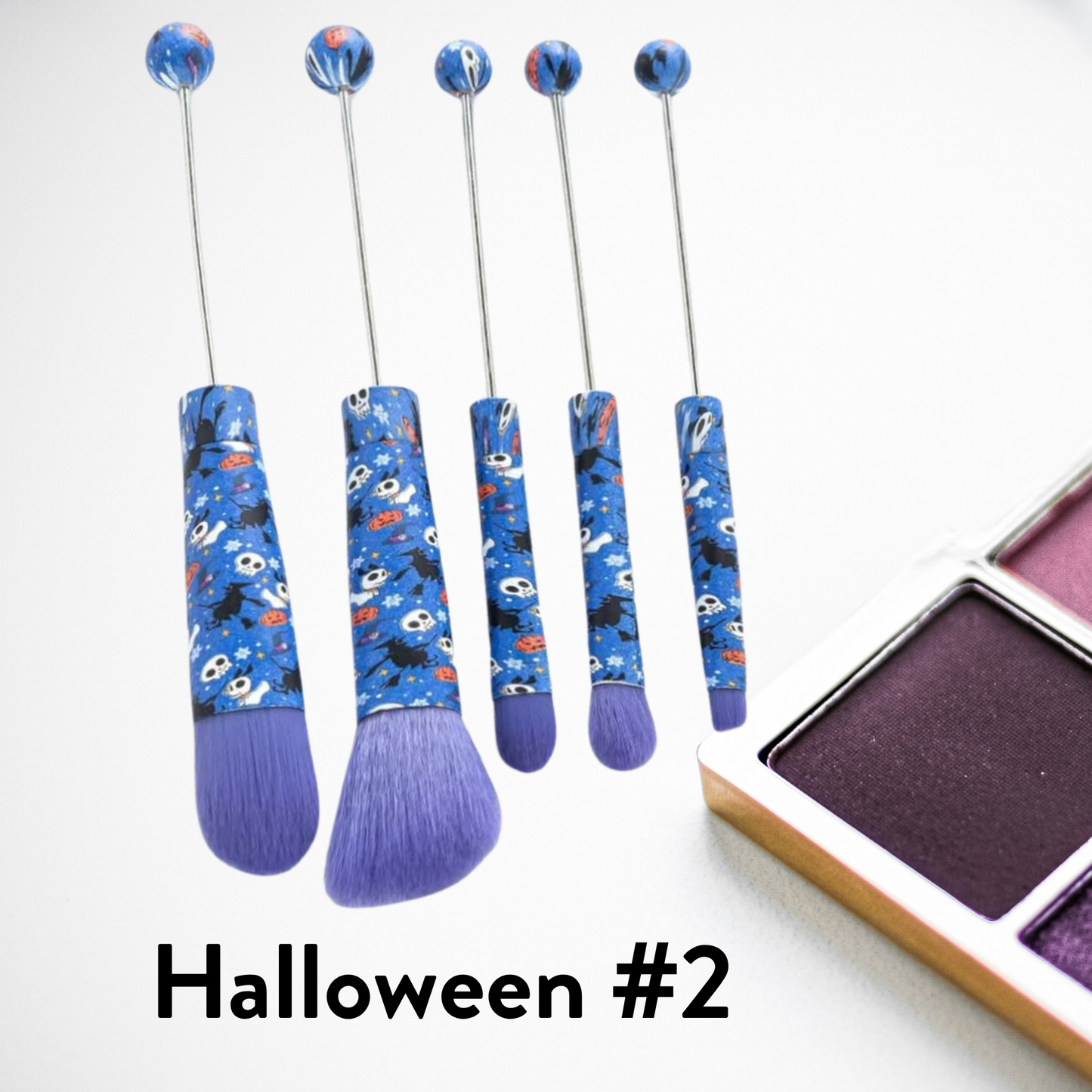 Metal Beadable Makeup Brushes