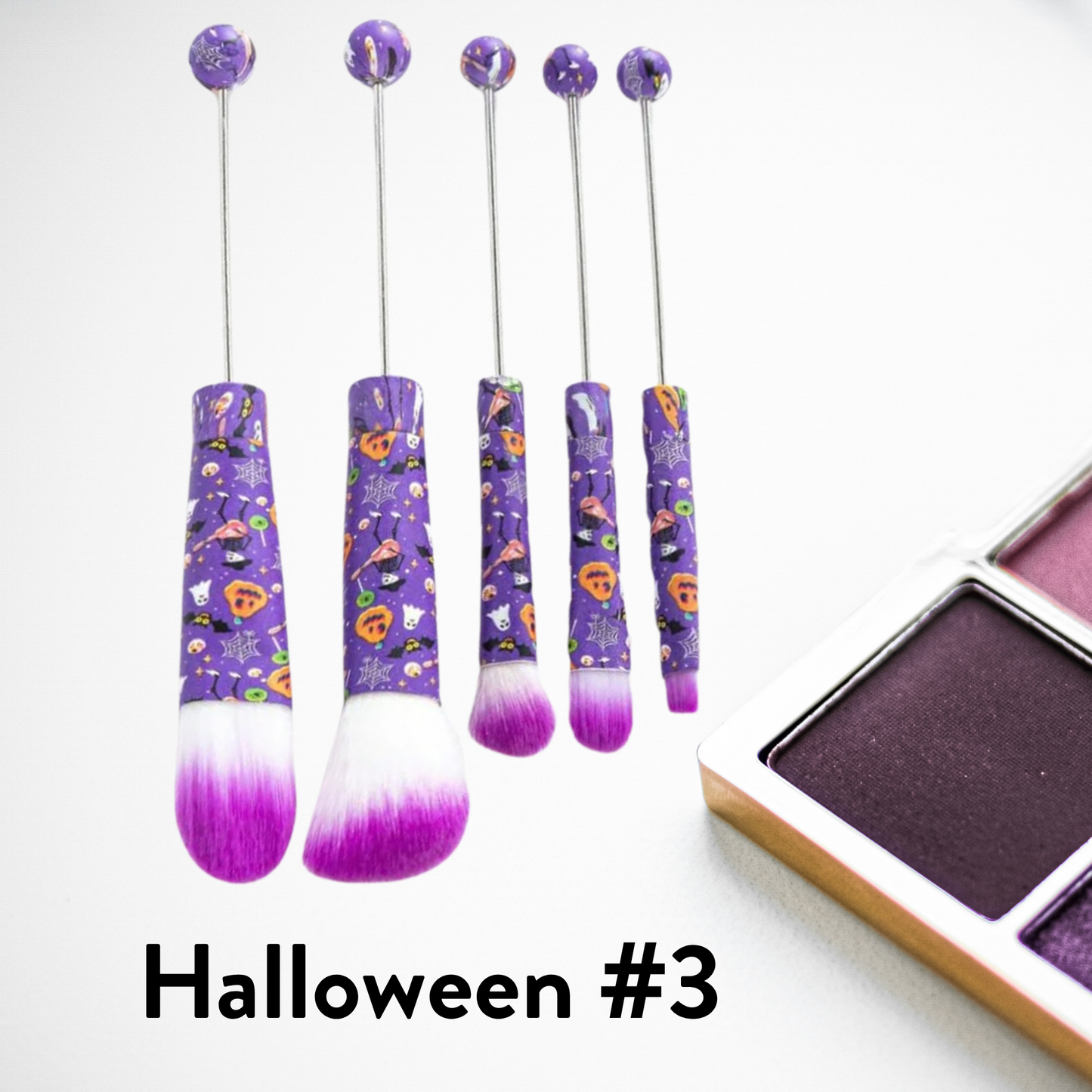 Metal Beadable Makeup Brushes