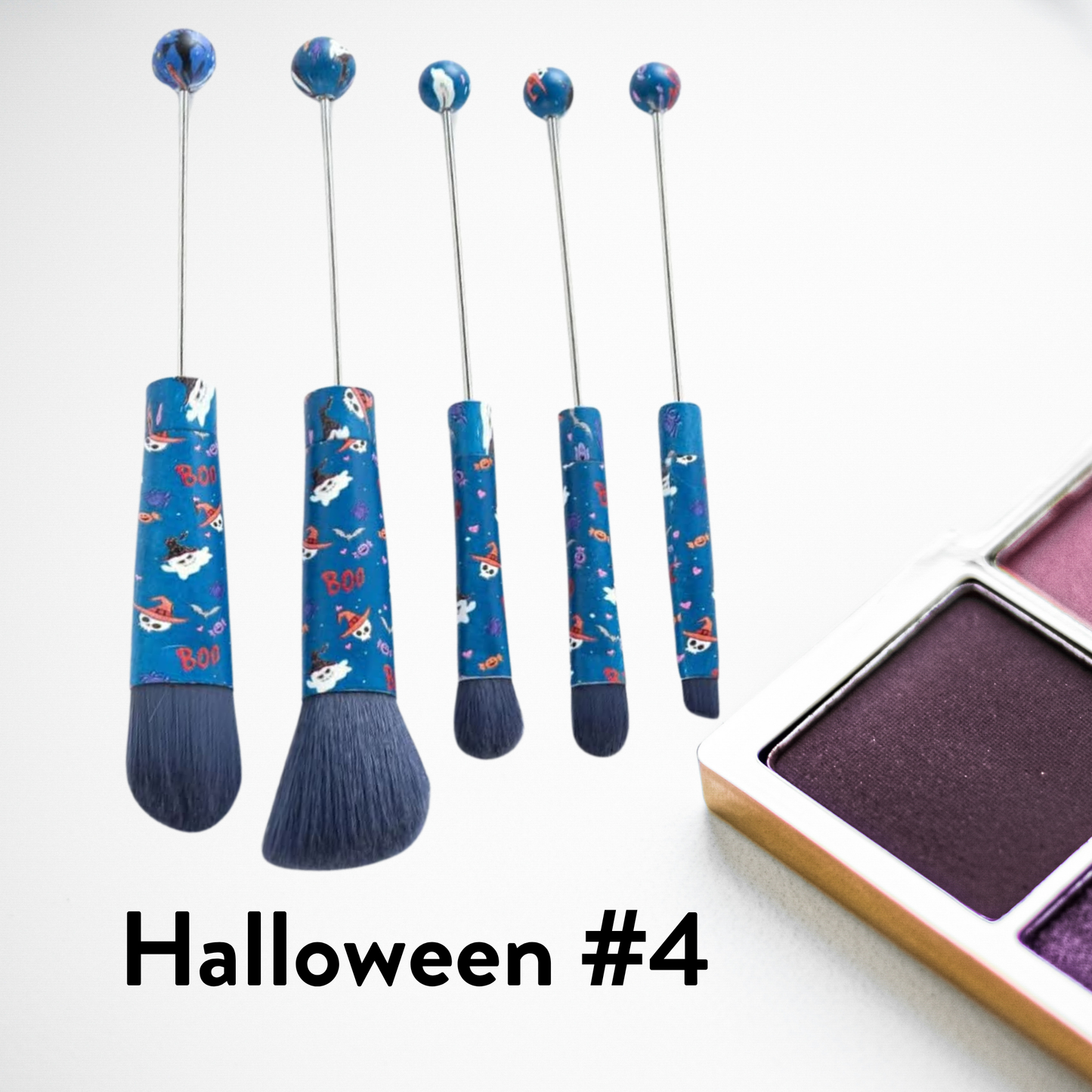 Metal Beadable Makeup Brushes