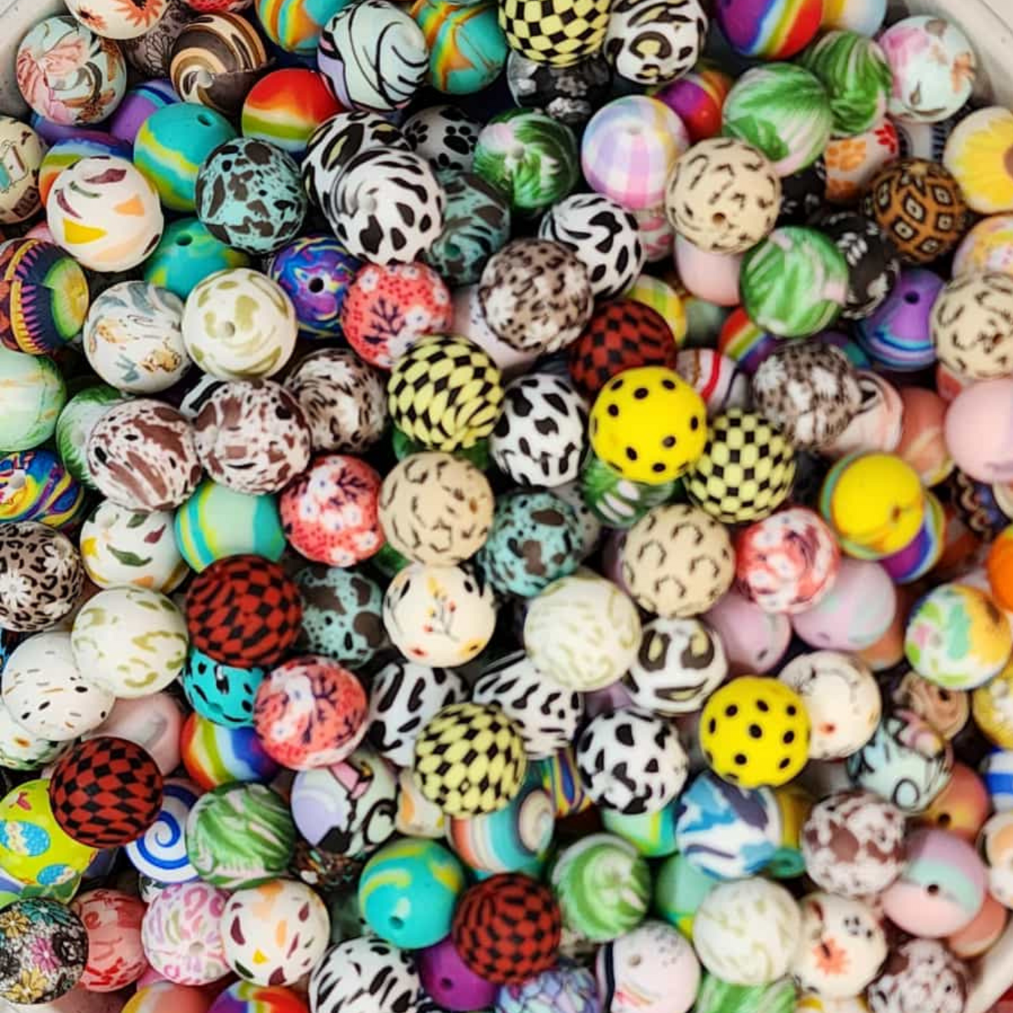 Silicon Pattern Round 15mm