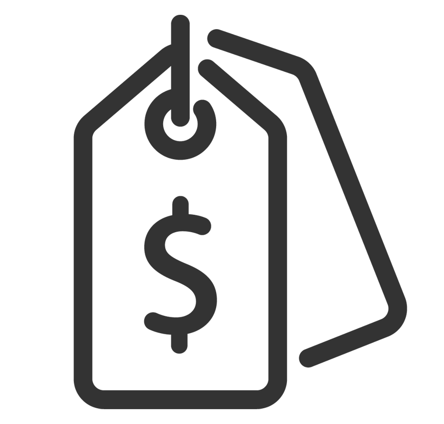 Affordable craft supplies icon representing value and quality materials