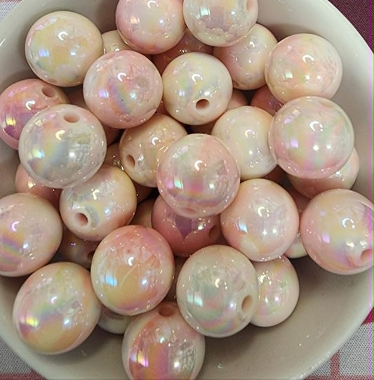 Ombre Pink White Shiny