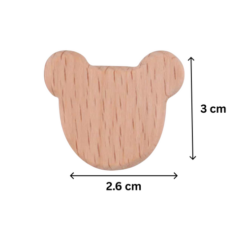 Beech Wood Cute Shapes Bead